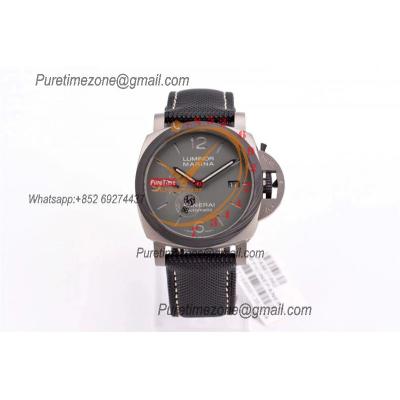 PAM01662 Luminor Marina TuttoGrigio P9010 Automatic Mens Watch VSF 1:1 Best Edition  Black Kevlar Composite Strap