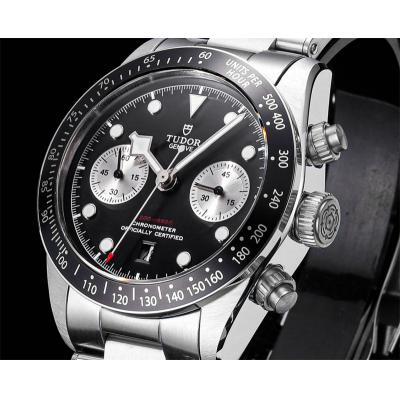 M79360N BLACK BAY CHRONO Automatic Chronograph Mens Watch TWF Black Dial Stainless Steel Bracelet Super Clone