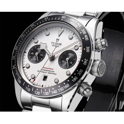 M79360N BLACK BAY CHRONO Automatic Chronograph Mens Watch TWF White Dial Stainless Steel Bracelet Super Clone