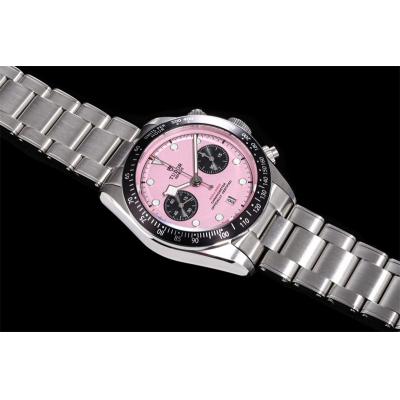 M79360N BLACK BAY CHRONO Automatic Chronograph Mens Watch TWF Pink Dial Stainless Steel Bracelet Super Clone