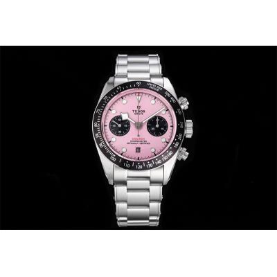 M79360N BLACK BAY CHRONO Automatic Chronograph Mens Watch TWF Pink Dial Stainless Steel Bracelet Super Clone