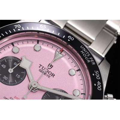 M79360N BLACK BAY CHRONO Automatic Chronograph Mens Watch TWF Pink Dial Stainless Steel Bracelet Super Clone