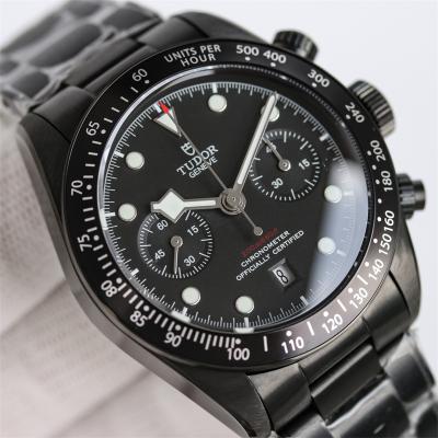 M79360DK BLACK BAY CHRONO Automatic Chronograph Mens Watch TWF All Black Dial Stainless Steel Bracelet Super Clone