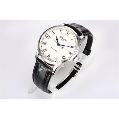 Senator Excellence A36-01 Automatic Mens Watch 3WF 1-36-01-01-02-30 White Dial Roman Black Leather Best Edition