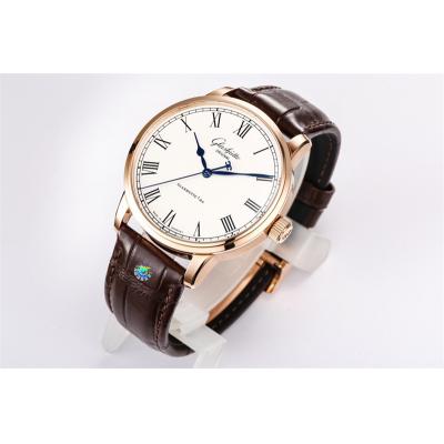 Senator Excellence A36-01 Automatic Mens Watch 3WF  1-36-01-02-05-30 RG White Dial Roman Brown Leather Best Edition