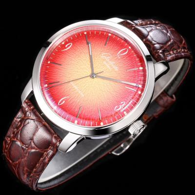 Senator Sixties A3952 Automatic Mens Watch 1-39-52-07-02-01 TWF Best Edition Steel Iconic Red Dial Brown Leather