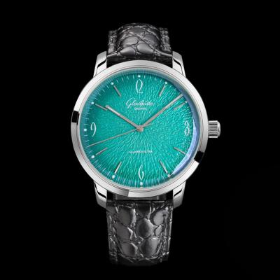 Senator Sixties A3952 Automatic Mens Watch 1-39-52-03-02-04 TWF Best Edition Steel Green Dial Black Leather