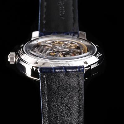 Senator Sixties A3952 Automatic Mens Watch 1-39-52-06-02-04 TWF Best Edition Steel Blue Dial Black Leather