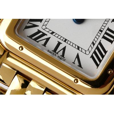 WGPN0008 Swiss Ronda Quartz Ladies Watch BVF 22mm Small Yellow Gold White Dial SS Bracelet Best Ediiton