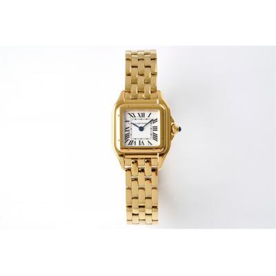 WGPN0008 Swiss Ronda Quartz Ladies Watch BVF 22mm Small Yellow Gold White Dial SS Bracelet Best Ediiton