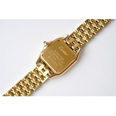 WGPN0008 Swiss Ronda Quartz Ladies Watch BVF 22mm Small Yellow Gold White Dial SS Bracelet Best Ediiton