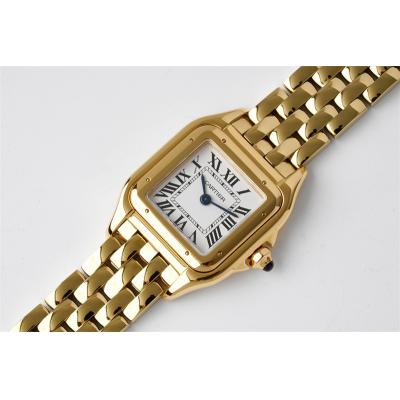 WGPN0008 Swiss Ronda Quartz Ladies Watch BVF 22mm Small Yellow Gold White Dial SS Bracelet Best Ediiton