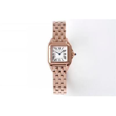 WGPN0006 Swiss Ronda Quartz Ladies Watch BVF 22mm Small Rose Gold White Dial SS Bracelet Best Ediiton