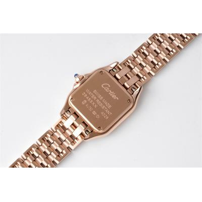 WGPN0006 Swiss Ronda Quartz Ladies Watch BVF 22mm Small Rose Gold White Dial SS Bracelet Best Ediiton