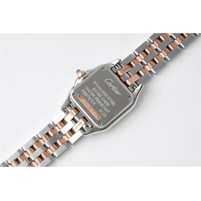 W3PN0006 Swiss Ronda Quartz Ladies Watch BVF 22 Small Diamond Bezel Two Tone RG White Dial SS Bracelet Best Ediiton