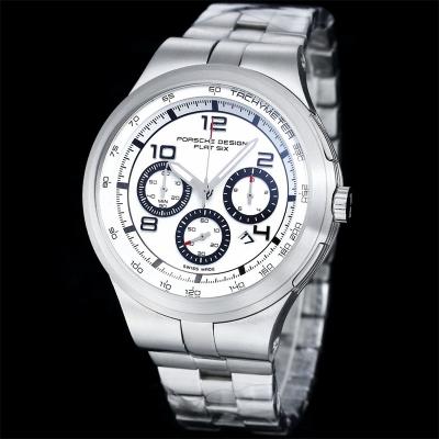 Porsche Design Chronotimer Collection Japan quartz chronograph Mens Watch Blue Dial SS Bracelet Stopwatch