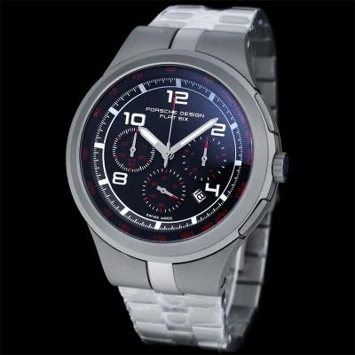 Porsche Design Chronotimer Collection Japan quartz chronograph Mens Watch Blue Dial SS Bracelet Stopwatch