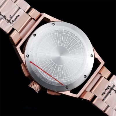 Porsche Design Chronotimer Collection Japan quartz chronograph Mens Watch Rose Gold Brown Dial SS Bracelet Stopwatch