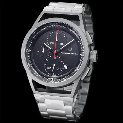 Porsche Design Chronotimer Collection Japan quartz chronograph Mens Watch Gray Dial SS Bracelet Stopwatch