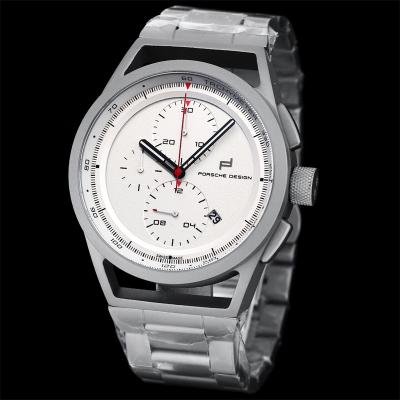 Porsche Design Chronotimer Collection Japan quartz chronograph Mens Watch Gray Dial SS Bracelet Stopwatch