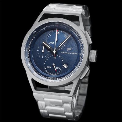 Porsche Design Chronotimer Collection Japan quartz chronograph Mens Watch Gray Dial SS Bracelet Stopwatch