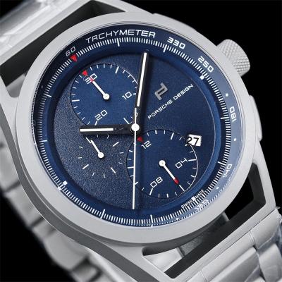 Porsche Design Chronotimer Collection Japan quartz chronograph Mens Watch Gray Dial SS Bracelet Stopwatch