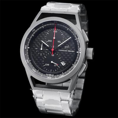 Porsche Design Chronotimer Collection Japan quartz chronograph Mens Watch Gray Dial SS Bracelet Stopwatch