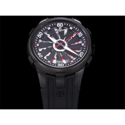 Turbine Xl A4052/1 Automatic Mens Watch Vegas Limited Edition Casino TWF DLC Black Poker Rotating Dial Rubber