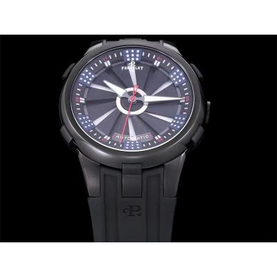 Turbine XL A4015/1 A23J Automatic Mens Watch America Limited Edition TWF DLC Black USA Flag Rotating Dial Rubbe