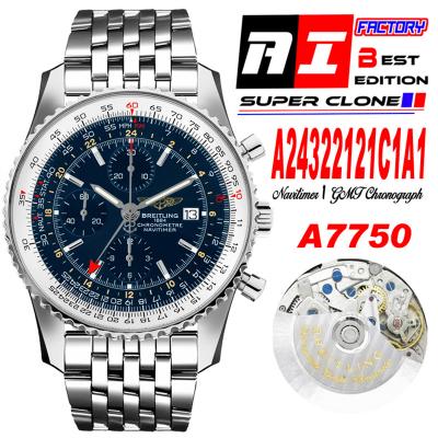 A24322121 Navitimer 1 World GMT A7750 Automatic Ch...