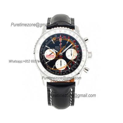 AB0121211B1X1 Navitimer A7750 Automatic Chronograph Mens Watch 43mm Black Dial Leather Strap Best Edition V2