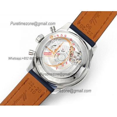 AB0121211B1X1 Navitimer A7750 Automatic Chronograph Mens Watch 43mm Blue Dial Leather Strap Best Edition V2