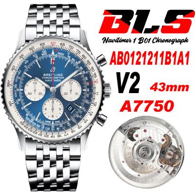 AB0121211B1X1 Navitimer A7750 Automatic Chronograp...