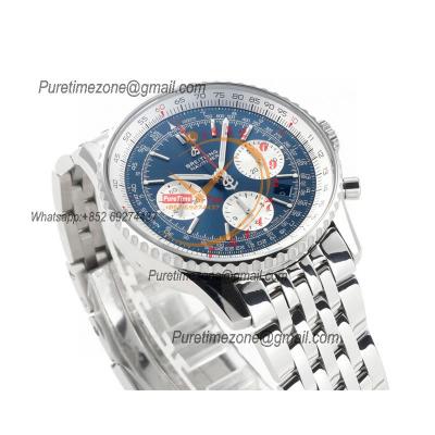 AB0121211B1X1 Navitimer A7750 Automatic Chronograph Mens Watch 43mm Blue Dial SS Bracelet  Best Edition V2