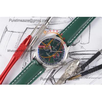 Premier B01 AB0118 A7750 Automatic Chronograph Mens Watch BLSF 42 Bentley Racing Green Dial Leather Strap Best Edition