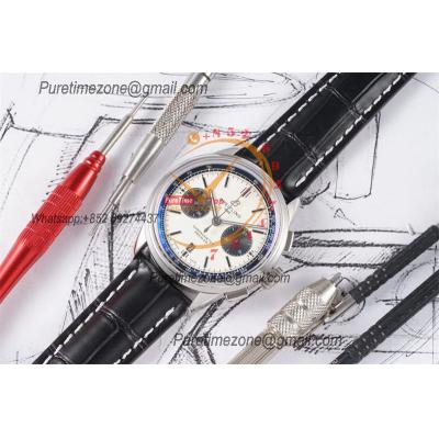 Premier B01 AB0118 A7750 Automatic Chronograph Mens Watch BLSF 42 Bentley Racing White Dial Leather Strap Best Edition