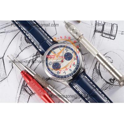 Premier B01 AB0118 A7750 Automatic Chronograph Mens Watch BLSF 42 Bentley Racing Silver Dial Leather Strap Best Edition