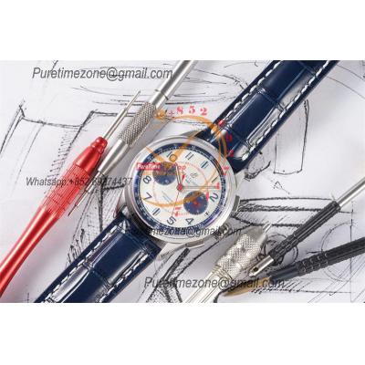 Premier B01 AB0118 A7750 Automatic Chronograph Mens Watch BLSF 42 Bentley Racing Silver Dial Leather Strap Best Edition