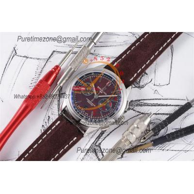 Premier B01 AB0118 A7750 Automatic Chronograph Mens Watch BLSF 42 Bentley Racing Brown Dial Leather Strap Best Edition