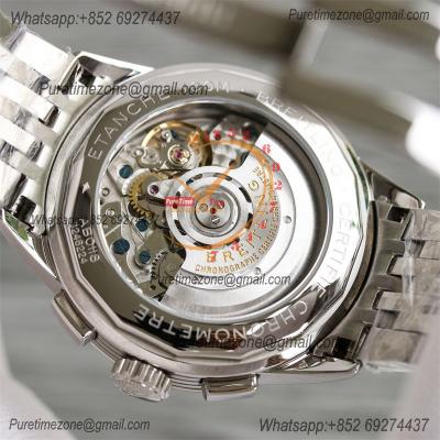 Premier B01 AB0118 A7750 Automatic Chronograph Mens Watch BLSF 42 Bentley Racing Silver Dial SS Bracelet Best Edition