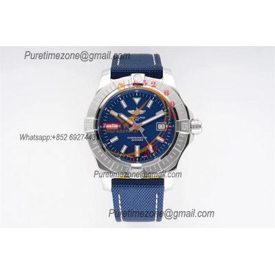 Avenger II Seawolf V17319101 A2824 Automatic Mens Watch BLSF Best Edition Blue Dial Nylon Strap