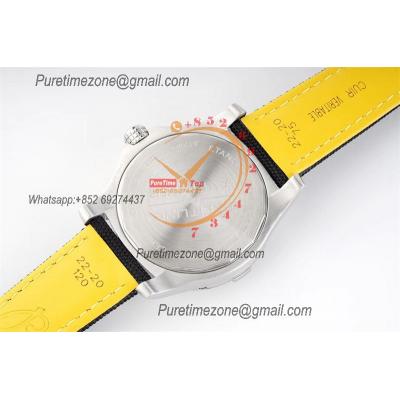 Avenger II Seawolf V17319101 A2824 Automatic Mens Watch BLSF Best Edition Yellow Dial Nylon Strap