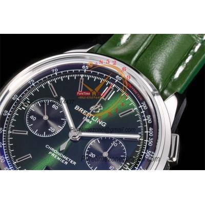 Premier B01 AB0118 A7750 Automatic Chronograph Mens Watch Bentley British Racing Best Edition BLSF Black Dial Leather V2