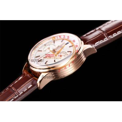 Premier B01 RB0118 A7750 Automatic Chronograph Mens Watch Best Edition BLSF Rose Gold Silver Dial Brown Leather V2