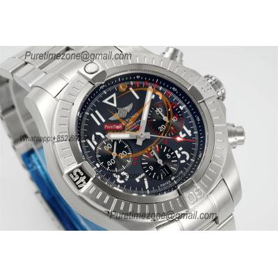 Avenger B01 AB01821 ETA7750 Automatic Chronograph Mens Watch Best Edition BLSF 45mm Gray Dial SS Bracelet