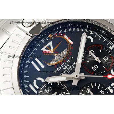 Avenger B01 AB01821 ETA7750 Automatic Chronograph Mens Watch Best Edition BLSF 45mm Gray Dial SS Bracelet