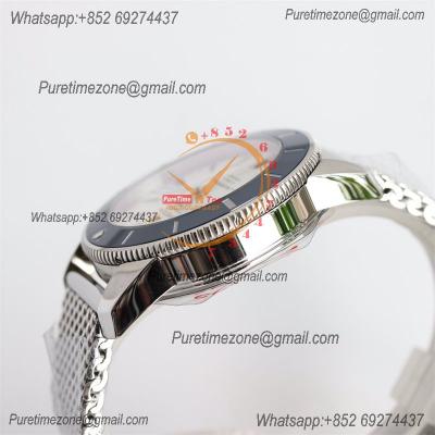 Heritage Automatic UB2010121 42 A2824 Automatic Mens Watch Best Edition BLSF White Dial SS Mesh Bracelet