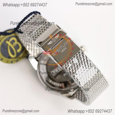 Heritage Automatic UB2010121 42 A2824 Automatic Mens Watch Best Edition BLSF White Dial SS Mesh Bracelet