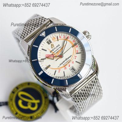 Heritage Automatic UB2010121 42 A2824 Automatic Mens Watch Best Edition BLSF White Dial SS Mesh Bracelet