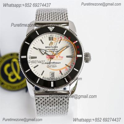 Heritage Automatic UB2010121 42 A2824 Automatic Mens Watch Best Edition BLSF Black Dial SS Mesh Bracelet